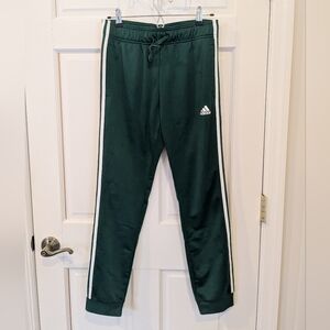 Adidas Womens Green Track Pants, Size Small